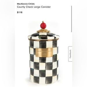 Mackenzie Childs Canister-Large